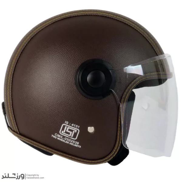 کلاه کاسکت چرم کلاسیک Bronze