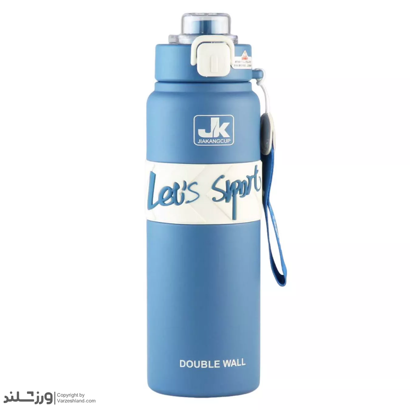 فلاسک دوجداره گرم و سرد JK آبی کد 2137 فلاسک دوجداره گرم و سرد JK آبی کد 2137