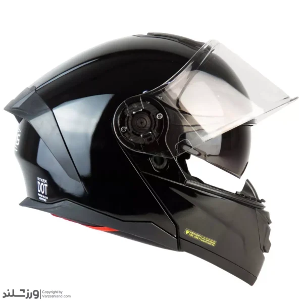 کلاه کاسکت لائوس عینک دار فک متحرک Glossy