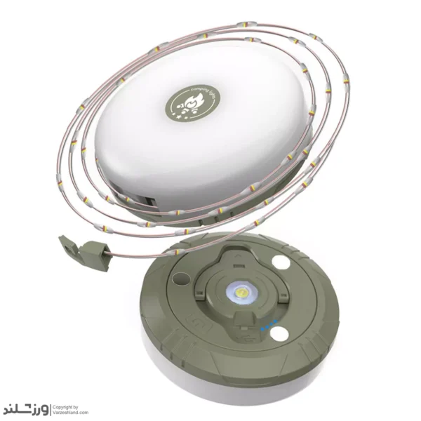 چراغ ریسه ای 10 متری شارژی مگنتی