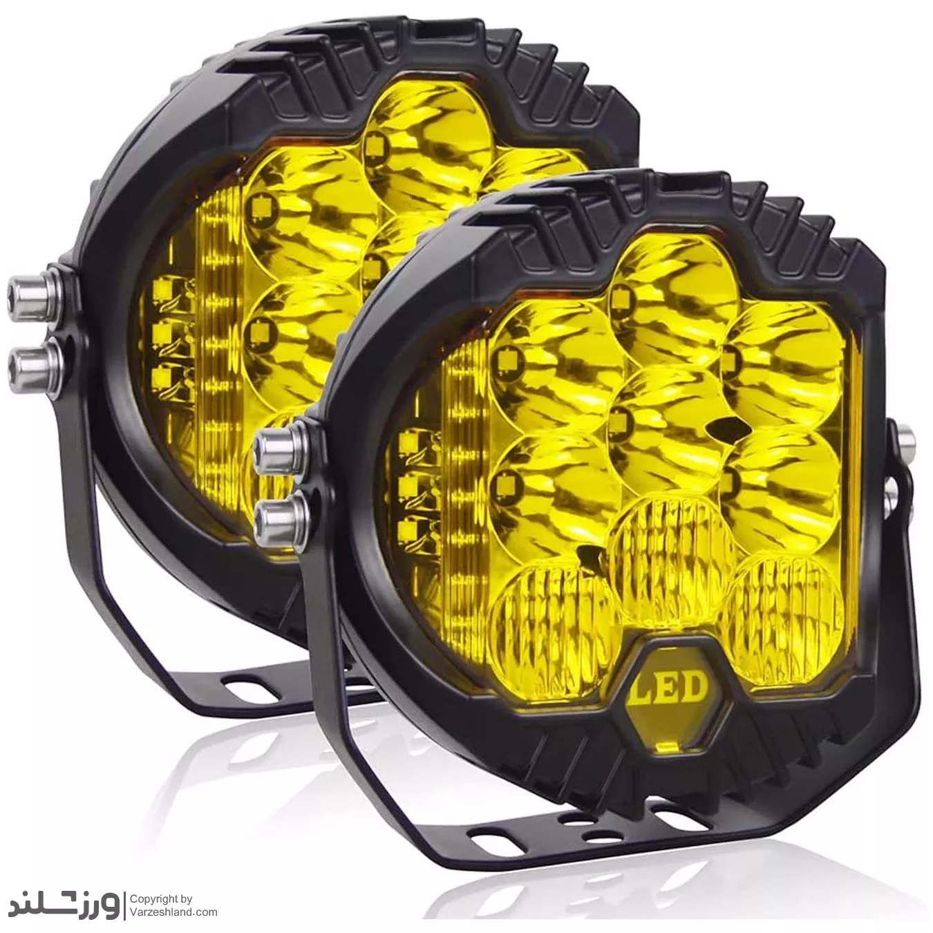 پروژکتور آفرود sf3 زرد 9 اینچ 200 وات پروژکتور آفرود sf3 زرد 9 اینچ 200 وات