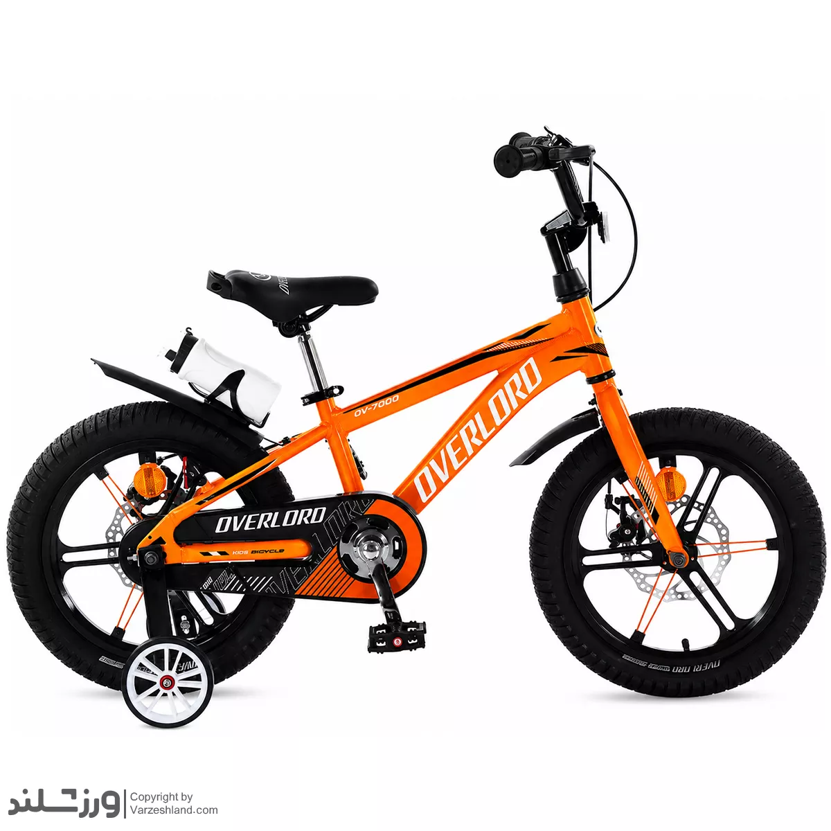 0 (converted) دوچرخه بچگانه آلومینیوم اورلورد سایز 16 نارنجی کد 2336 - Image 1