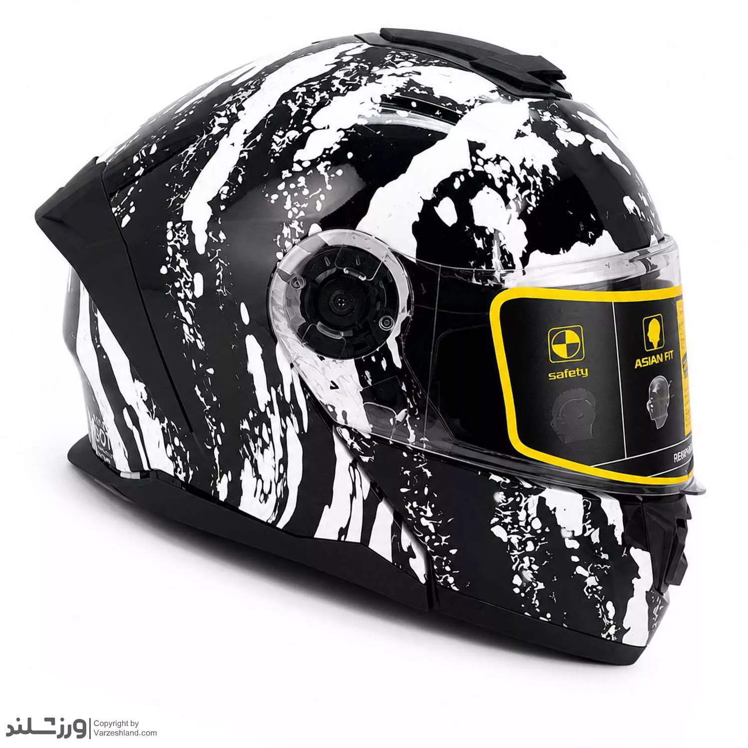 کلاه کاسکت فک متحرک لائوس Splash Paint کلاه کاسکت فک متحرک لائوس Splash Paint