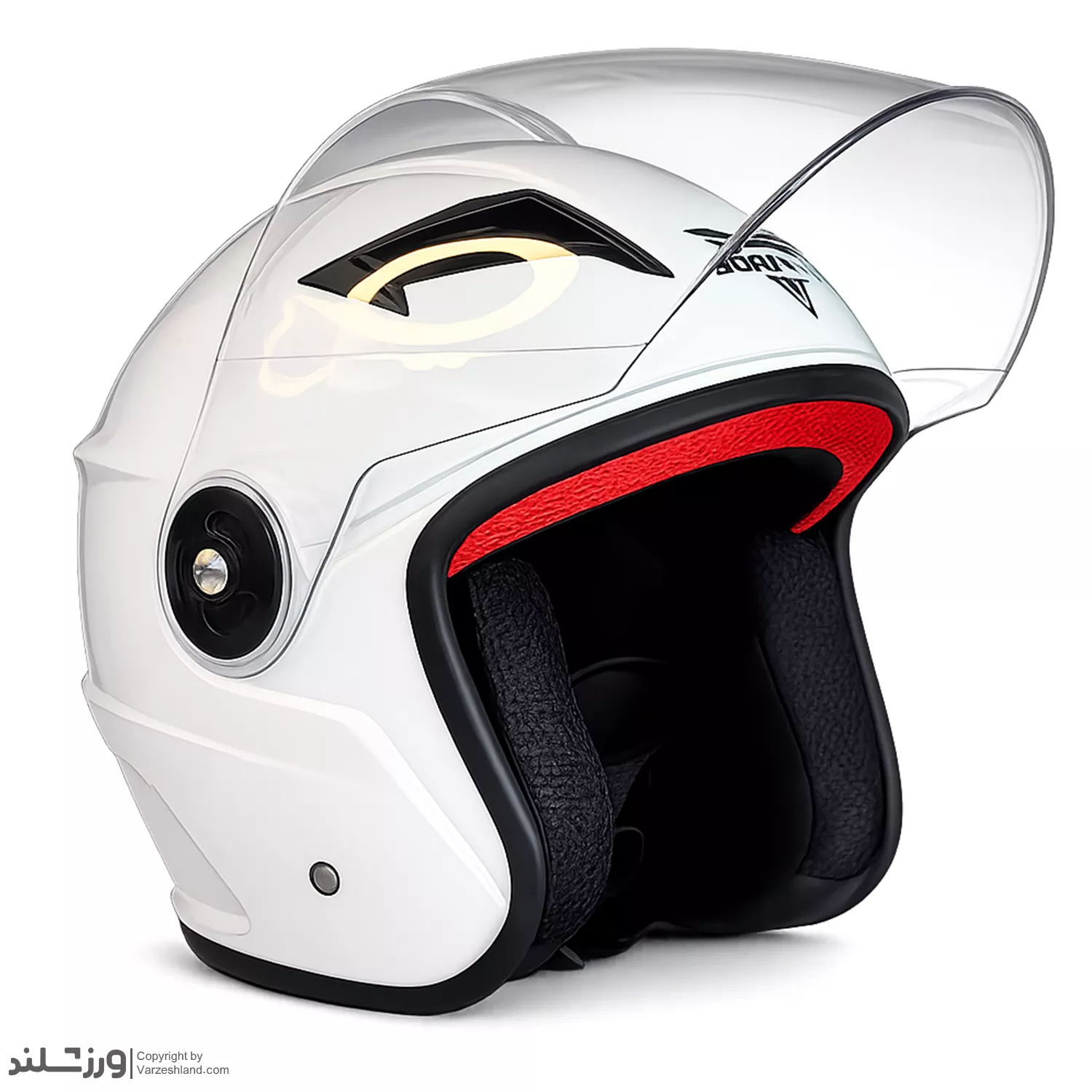 00 کلاه کاسکت بدون فک بورانتیک سفید کد 1846 - سایز XL - Image 1