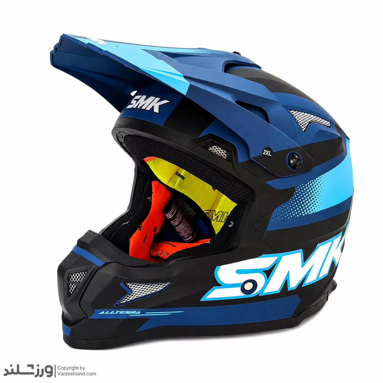 Photo 6-30-26, 16 07 02 کلاه کاسکت کراس SMK مدل THROTTLE MA525 کد 2319 – سایز 2XL - Image 1